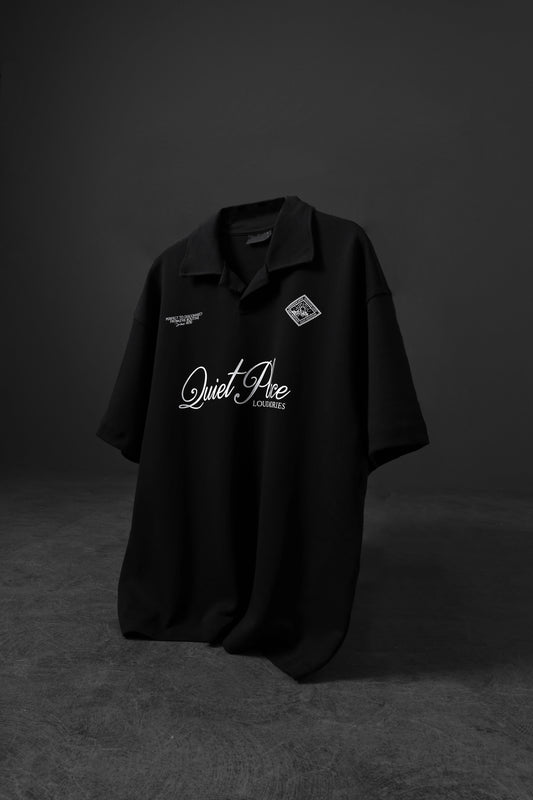 polo oversize Black